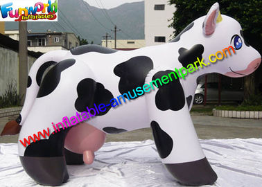 Cute Dairy Cattle Model Advertising Inflatables Cow For Decoration