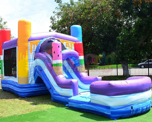 Kids Garden Inflatable Bounce House Combo Customized Size