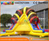 Funny Commercial Inflatable Slide For Kids , Three Lane Inflatable Dry Slide