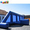 Blue And White Inflatable Rugby Games For Kid / Inflatable Rugby Posts