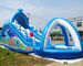 EN71 Child Outdoor Inflatable Water Slides With Pool Jumping Bounce House