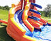 Multi Color Jumping Bounce House Inflatable Water Slide With Pool